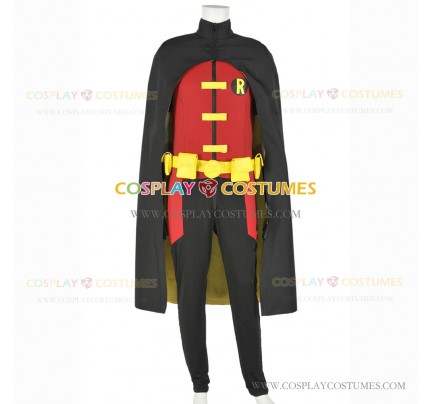 Young Justice Cosplay Robin Costume Stretchable Cotton Version