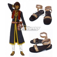 Black Butler Prince Soma Gold Cosplay Shoes