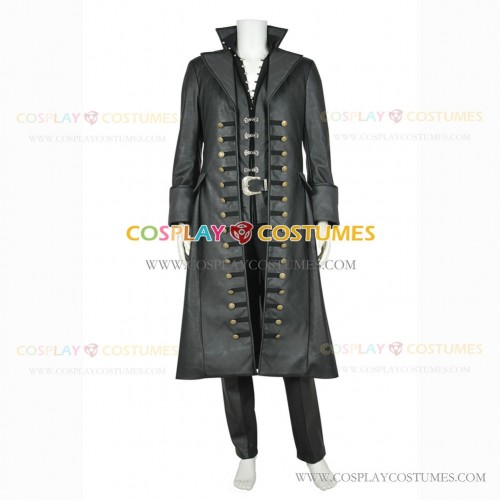 Once Upon A Time (season 3) Cosplay Captain Hook Killian Jones Costume Outfit Set