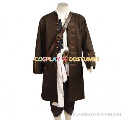 Jack Sparrow Cosplay Costume From Pirates Of The Caribbean 