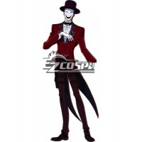 Black Bullet Kagetane Hiruko antagonist Promoter Initiator White Smile Mask Man Cosplay Shoes