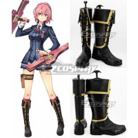 The Legend of Heroes Juna Crawford Black Shoes Cosplay Boots