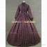 Retro Victorian Style Country Lady Tartan Dress Fancy Party Dress