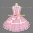 Sleeveless Pink Sweet Love Lolita Dress Tiered Polka Dot Dress