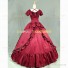 Southern Belle Ball Gown Reenactment Lolita Dress Halloween Costume Red