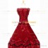 Romantic Southern Belle Marie Antoinette Theater Steampunk Ball Gown Dark Red Dress