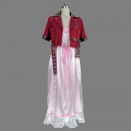 Final Fantasy VII Crisis Core Aerith Gainsborough Cosplay Costume