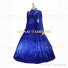 Victorian Gothic Lolita Reenactment Rococo Southern Belle Blue Ball Gown Dress