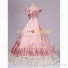 Southern Belle Alice in Wonderland Fancy Fairytale Dress Peach Pink