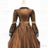 Victorian Punk Lolita Pagoda Sleeves Ball Gown Brown Dress