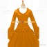 Southern Belle Retro Gothic Lolita Falbala Evening Ball Gown Orange Dress