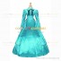 Victorian Gothic Lolita Reenactment Rococo Southern Belle Light Blue Ball Gown Dress