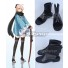 Fate Grand Order Sakura Saber Okita Souji Black Shoes Cosplay Boots