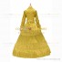 Gothic Lolita Victorian Rococo Stage Long Luxury Yellow Dress Ball Gown