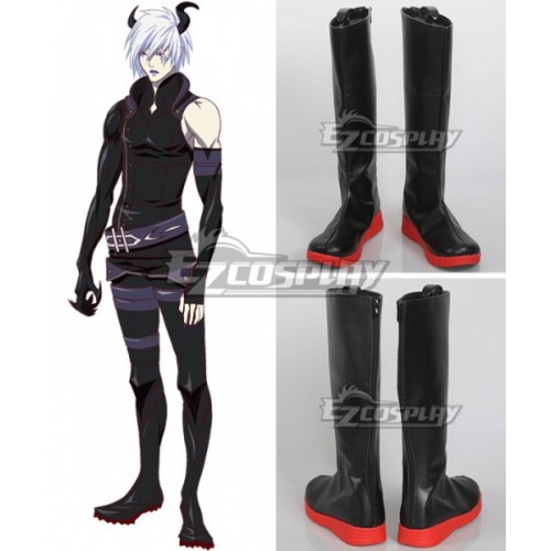 Rage of Bahamut: Virgin Soul Azazel Black Shoes Cosplay Boots