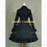 Elegant Baroque style Gothic Lolita Dress Black