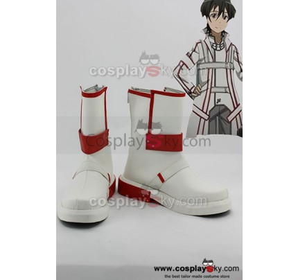 Sword Art Online Kirito Knight of Blood Cosplay Boots Custom Made