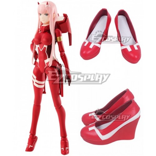 Darling In The Franxx Zero Two Code 002 Red Cosplay Shoes