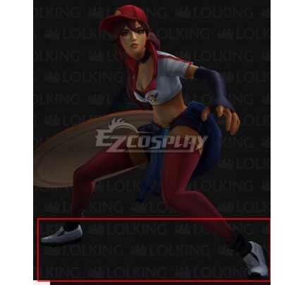 League of Legends LOL Pizza Delivery Sivir White Cosplay Shoes