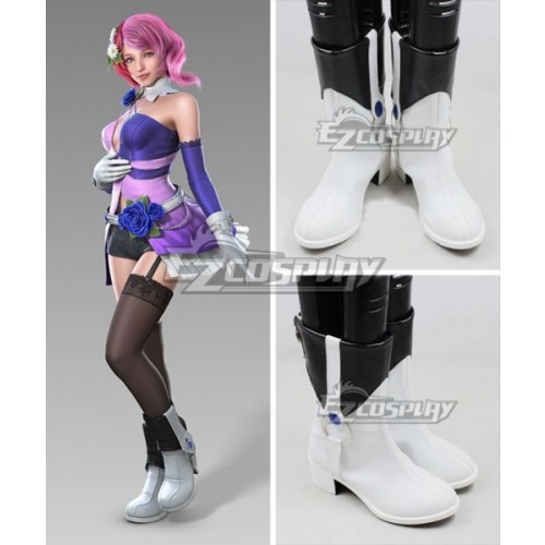 Tekken Tag Tournament 2 Alisa Bosconovitch White Shoes Cosplay Boots