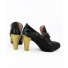 Land of the Lustrous Houseki no Kuni Phosphophyllite Black Golden Cosplay Shoes