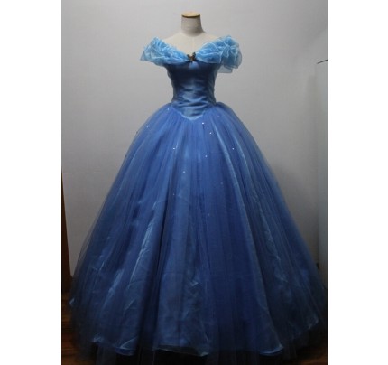 Movie Cinderella Princess Dress Cosplay Costume