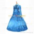 Victorian Gothic Lolita Reenactment Rococo Southern Belle Light Blue Ball Gown Dress