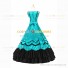 Romantic Southern Belle Marie Antoinette Theater Steampunk Ball Gown Green Dress