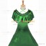 Civil War Victorian Rococo Lolita Armelloses Kleid Evening Gown Green Dress