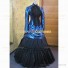 Gothic French Bustle Formal Dress Colonial Theatrical Premium Quality Costume Blue