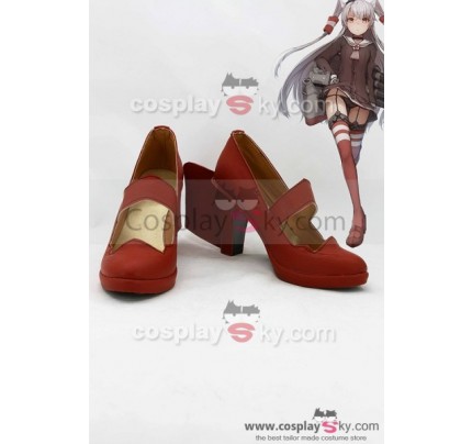 Kantai Collection Japanese Destroyer Amatsukaze Boots Cosplay Shoes