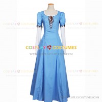 Red Riding Hood Cosplay Valerie Costume Blue Cotton Dress