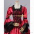 Deluxe Renaissance Queen Elizabeth I Medieval Satin Dress Red