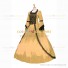 Marie Antoinette Renaissance Period Reenactment Yellow Lace Dress Ball Gown