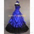 Southern Belle Civil War Formal Reenactment Stage Dress Costume Royal Blue