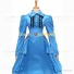 Victorian Gothic Lolita Reenactment Rococo Southern Belle Light Blue Ball Gown Dress