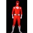 Red Spandex Power Rangers Superhero Zentai Body Costume