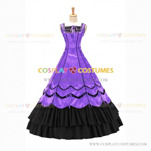 Romantic Southern Belle Marie Antoinette Theater Steampunk Ball Gown Light Purple Dress