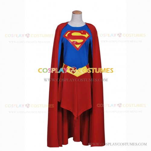 Superman Supergirl Kara Zor-El Cosplay Costume Jumpsuit DC Comics Uniform