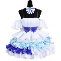 Vocaloid Kagamine Rin Snow Miku 10th Anniversary Cosplay Costume