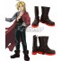 Fullmetal Alchemist Edward Elric Black Shoes Cosplay Boots