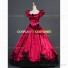 Gothic Lolita Dress Princess Ball Gown Red Black Formal Gown