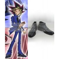 Yu-Gi-Oh!-ONLINE Duel Monsters Yu Gi Oh Yugioh KONAMI Konam Mutou Yugi Black Cosplay Shoes