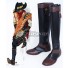 League of Legends LOL High Noon Jhin The Virtuoso Black Shoes Cosplay Boots