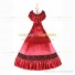 Civil War Victorian Rococo Lolita Armelloses Kleid Evening Gown Red Dress