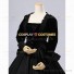 Civil War Victorian Velvet Gown Period Theatrical Formal Dress Black