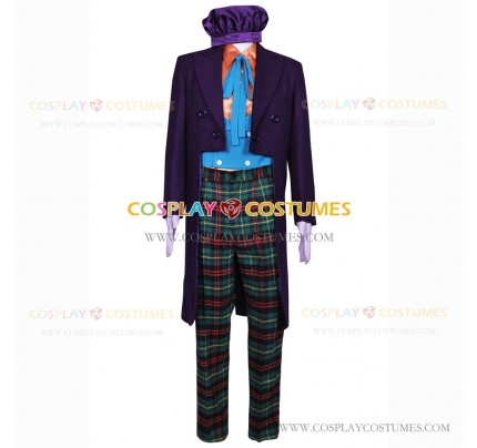 Batman Cosplay The Joker Cook Costume Full Set Suit with Hat