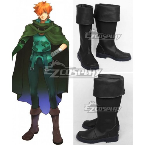 Fate Extra Archer Robin Hood Black Shoes Cosplay Boots