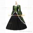 Victorian Punk Lolita Pagoda Sleeves Ball Gown Green Dress