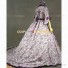 Historical Victorian Style Country Lolita Floral Gown Dress Purple